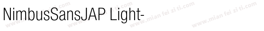 NimbusSansJAP Light字体转换